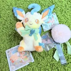 リーフィア ぬいぐるみ＆キーホルダー　Eevee Collection