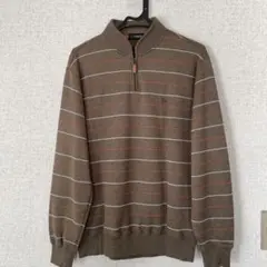 ハーフジップニット