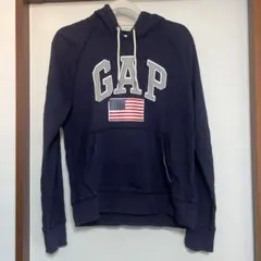 ⭐*️様 GAP ネイビー パーカー アメリカ国旗プリント