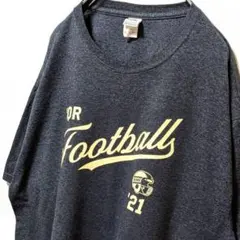 フルーツオブザルーム YQRフットボールRMF Tシャツグレー灰色L古着