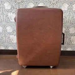サムソナイト　ヴィンテージ　スーツケース　トランク　ブラウン　革張り　茶色