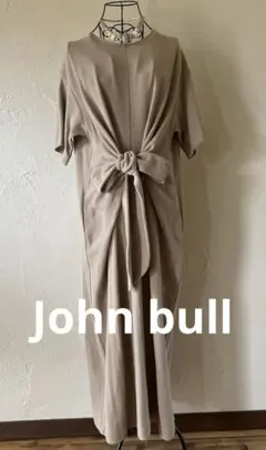 美品★johnbull ベージュ サーマルワンピース 半袖のサムネイル