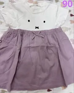 ☆【新品】petit main ミッフィードッキングワンピース☆90