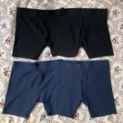 next キッズ スパッツ レギンス 128㎝ ブラック&ネイビー 4枚セット