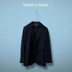 高級生地 blazer's bank テーラードジャケット ネイビー 背抜き S