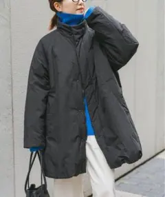 spick&span スタンドカラー中綿オーバーブルゾン　36