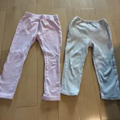 キッズ レギンス 100cm ピンク ストライプ