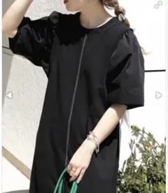 お盆セール！ bab 異素材 切り替えワンピース