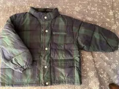 レア　familiar ダウンジャケット120cm チェック柄