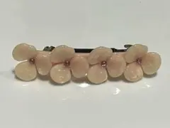 フランス製　ヘアバレッタ　スワロフスキー