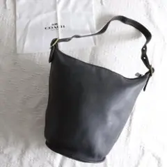 【極美品】OLD COACH オールドコーチ 9085 ブラック　バケツ型 COACH オールドコーチ ショルダーバッグ バケツ型 ブラック 9085