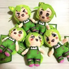 【格安】 ずんだもん 12cmマスコット 5体セット　新品タグ付き　ボーカロイド
