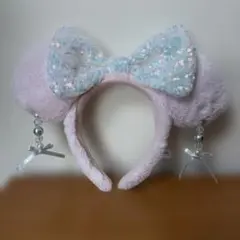 ディズニーランド・シー カチューシャ ピンク スパンコール