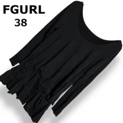 FguRL エフガール ブラック 黒 チュニック ワンピース 長袖【38】