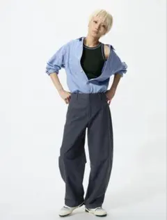 UNIQLO ジャージーバレルレッグパンツ