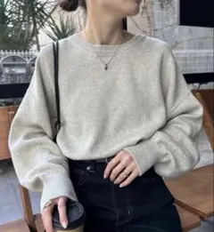 CIAOPANIC TYPY スウェットライクボリュームスリーブニット　グレー