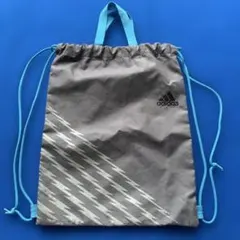 adidas ドローストリングバッグ グレー/エース（株）製/中古