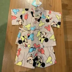80cm ディズニー　ミッキー　ミニー　浴衣　甚平　新品　ベビー　祭り