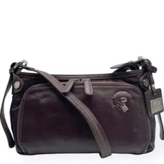 極美品　PELLE BORSA　ショルダーバッグ　ショルダーウォレット　レザー