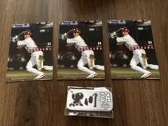 東北楽天ゴールデンイーグルス 黒川史陽 カード3枚・缶バッジセット