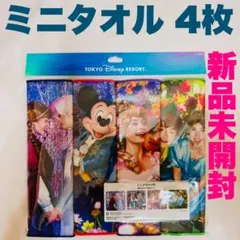 【新品未開封】東京ディズニーリゾート ミニタオル４枚セット 蜷川実花イマジニング