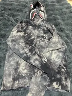 A Bathing Ape 迷彩柄 シャークフード パーカー グレー L 2025年最新】APE パーカー シャーク グレーの人気アイテム