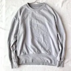 【グレイル】トレーナー 刺繍ロゴ 綿混 クルーネック 長袖 カジュアル Fのサムネイル
