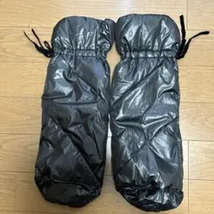 ブラック ナイロン レッグウォーマー