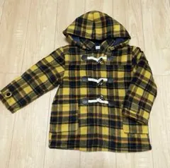 キムラタンキッズコート チェック柄アウター　ダッフルコート120センチ