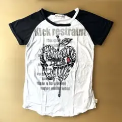 ScoLar スカラー Tシャツ M 150 160 スカル ロックT アップル