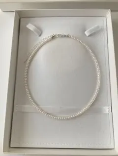 照り照りベビーパール 本真珠ネックレス 約3-3.5mm｜K18WGGP - メルカリ