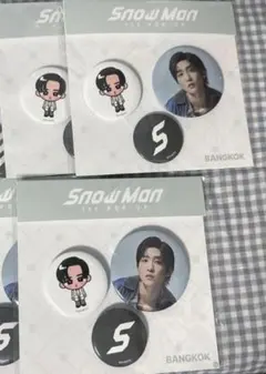 Snow Man 1st POP-UP バンコク 目黒蓮 缶バッジ 1点