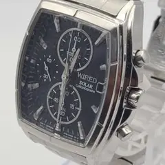 ややキズあり稼働品ソーラー SEIKO　WIRED クロノグラフ メンズ腕時計