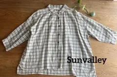 人気のSunvalley サンバレー　ふわふわ　チェックシャツ　Ｍサイズ