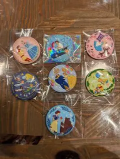 【専用です】7点セット　ディズニー　刺繍　缶バッジ　ピンバッジ 　バンダイ　食玩