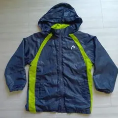 HEADヘッド　裏フリースジャンパー ネイビー×ライム　150