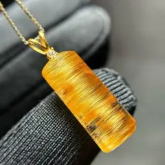 ⭐︎【高級】シトリン ペンダントトップ k18 12x12x7mm - メルカリ