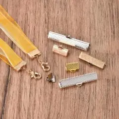 ✨200個入り✨ コードクランプ ブックマークピンチ ライトゴールデン 16mm