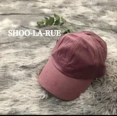 シューラルー コーデュロイキャップ ベースボールキャップ ピンク