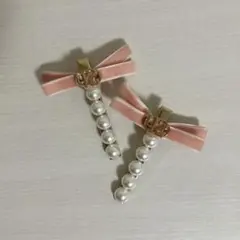 SNIDEL HOME リボンパールヘアピン
