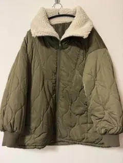 Olive des olive 中綿キルトブルゾン　ジャケット　カーキ　アウター
