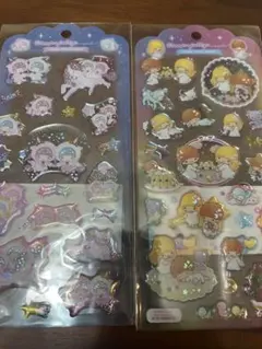 サンリオ　キキララ　リトルツインスターズ　ドロップジュエリーシール