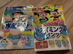 moony Mサイズ & Goo.N Lサイズ 水遊び用おむつ