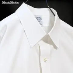 美品 ブルックスブラザーズ SLIMFIT ブロード白シャツ 16.5-4/5