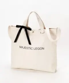 MAJESTIC LEGON リボン付きロゴトートBAGのサムネイル