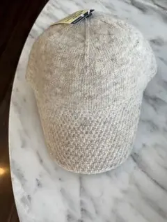 モンベル　ウールニット　ビルキャップ　　アイボリー