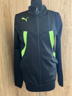 462. PUMA フルジップジャケット M 黒/緑