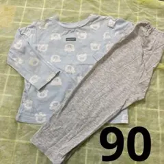 クマ柄ベビーパジャマ 90