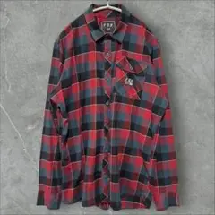 FOX チェック柄 長袖シャツ Lサイズ アメカジ 美品