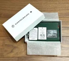 カステルバジャック ラウンド2つ折り財布　未使用　箱付　グリーン　￥16500のサムネイル